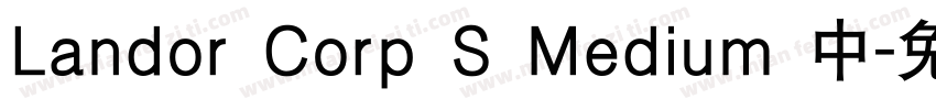 Landor Corp S Medium 中字体转换